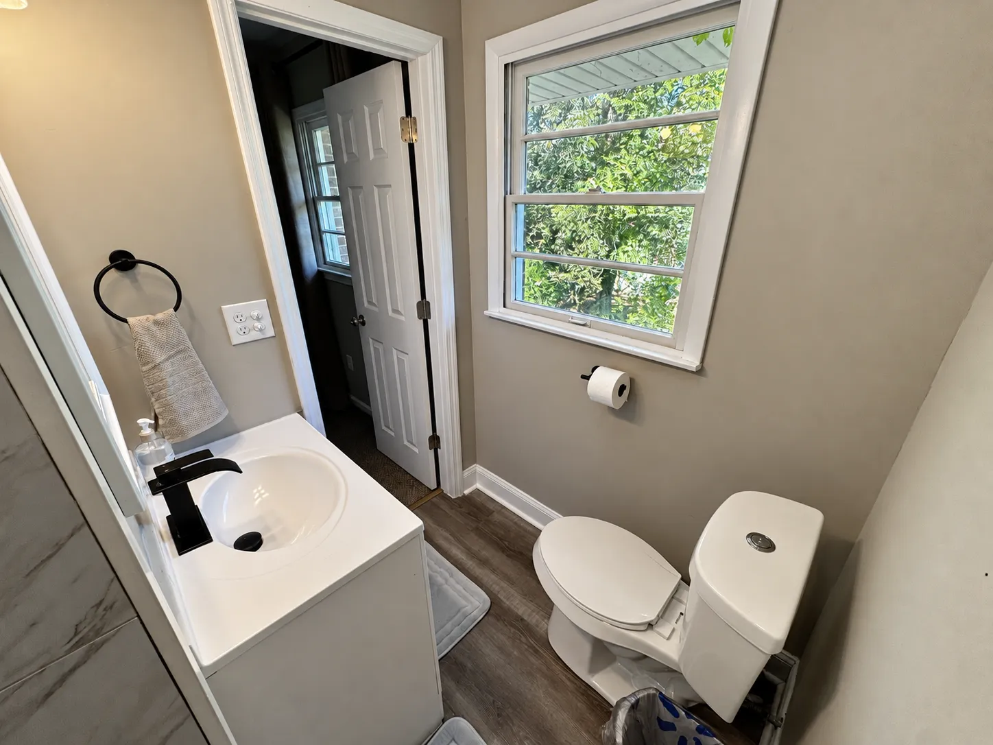 Private suite bathroom vanity