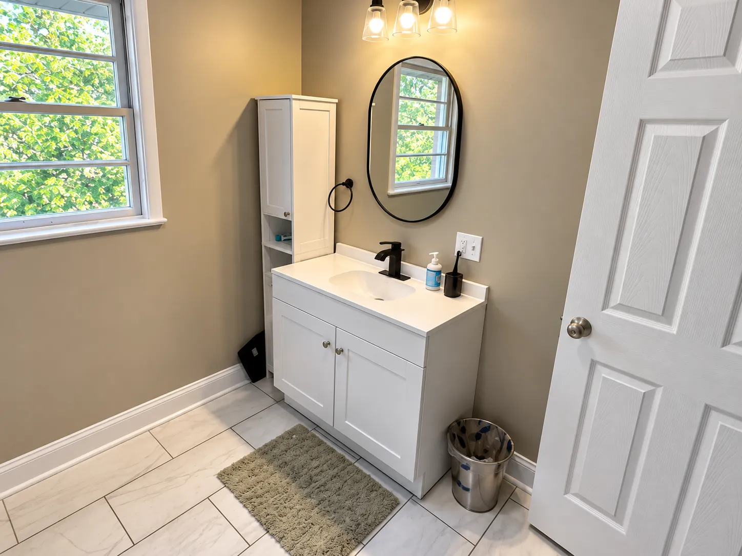 Shared hall bathroom